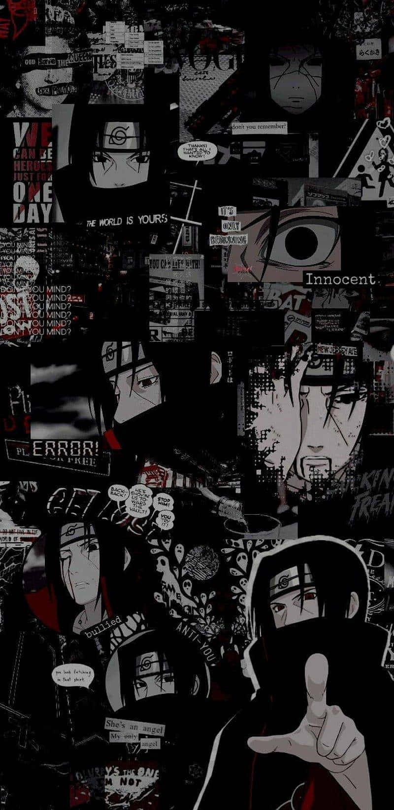 Black Aesthetic Anime Collage Wallpaper Mobcup