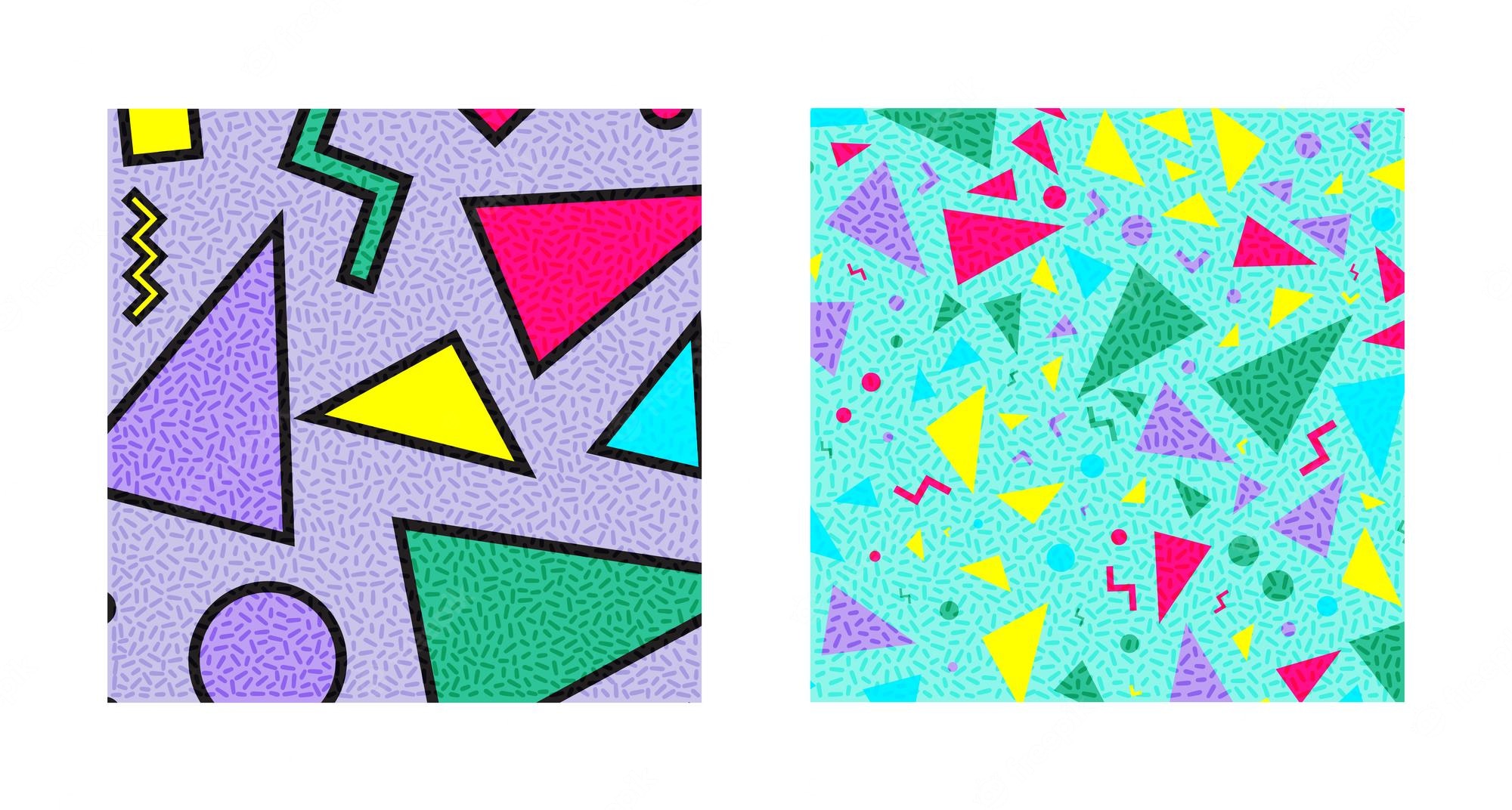 Free Download Premium Vector Set Of Retro Vintage 80s Or 90s Fashion 