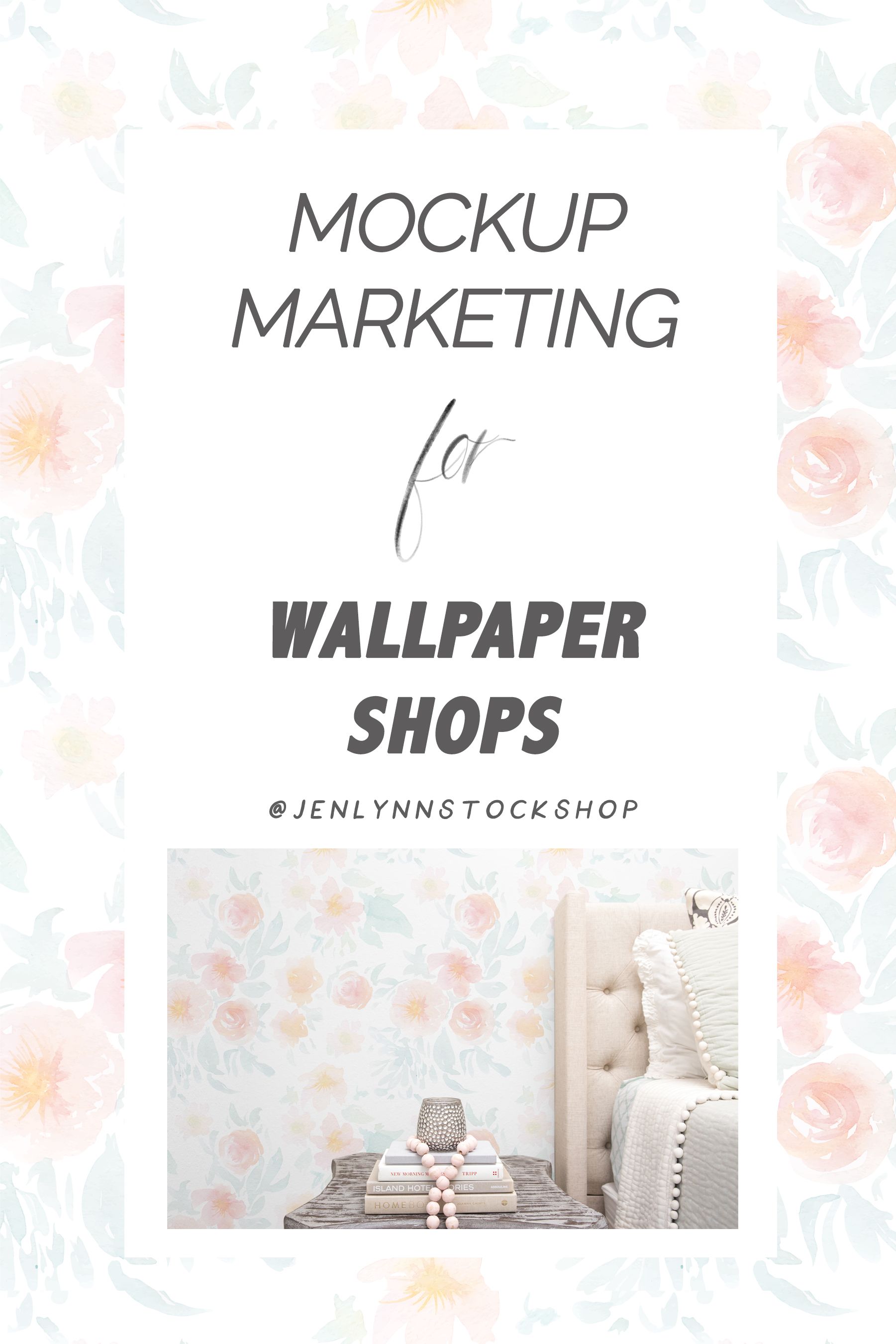 Wallpaper Mockup Wall Decal Template