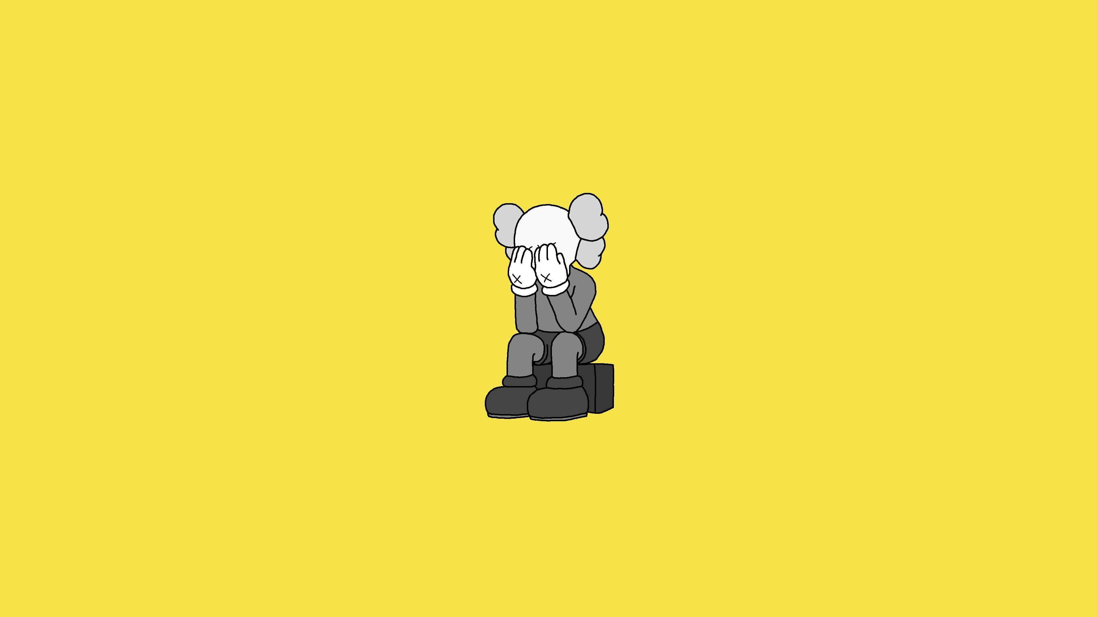 Free download A kaws wallpaper I traced and made myself [3840 x