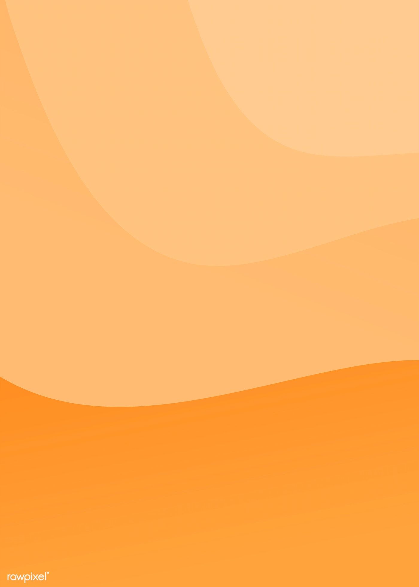 Orange Flowing Abstract Background Vector Wallpaper