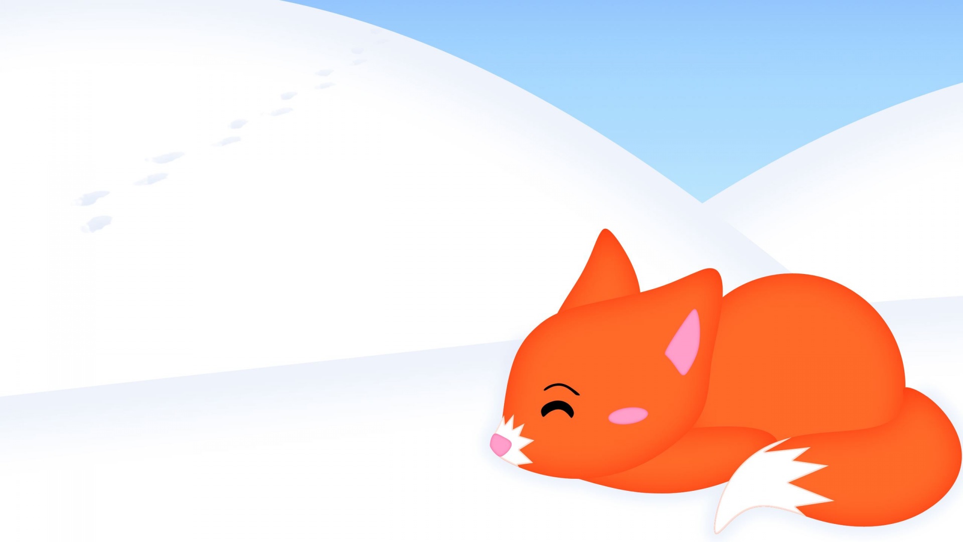 Snow Fox Wallpaper