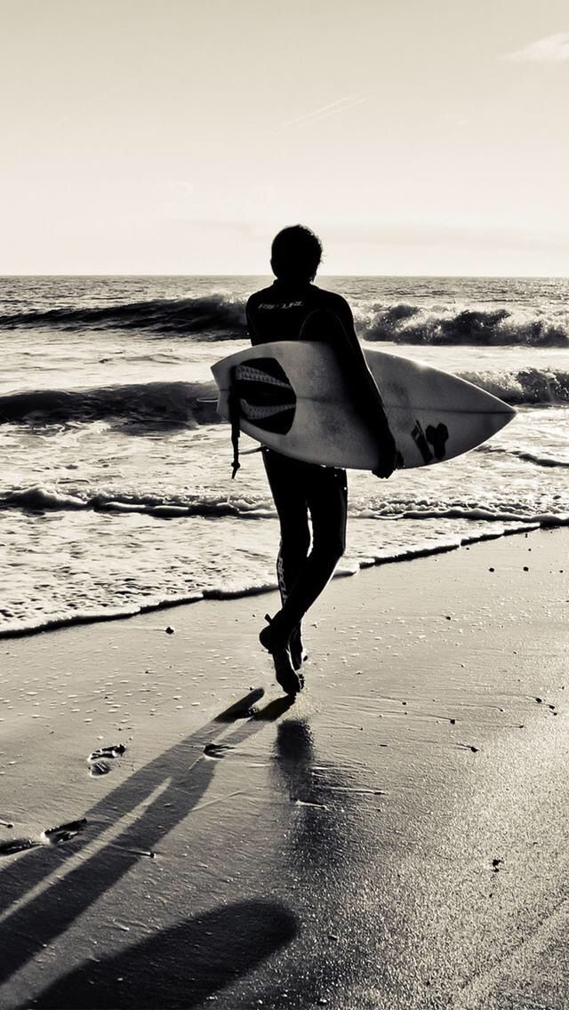 Surfing Waves iPhone Wallpaper