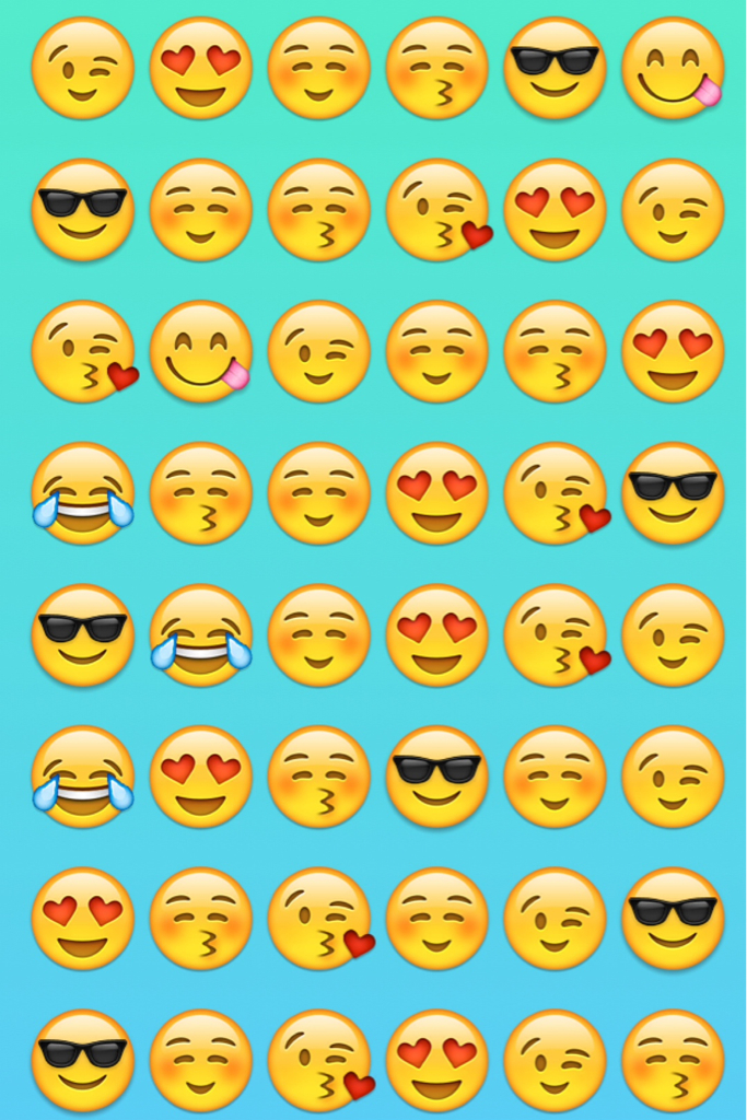 Group Of Cute Emoji Background Wallpaper
