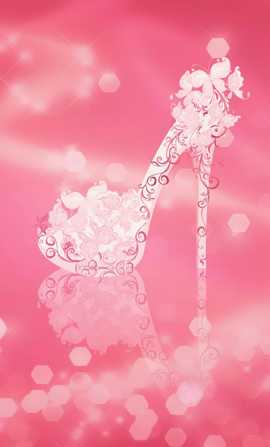 High Heel On Pink Wallpaper By Artist Unknown Phone