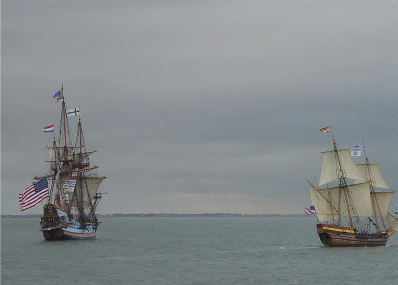 Wallpaper Tall Ships