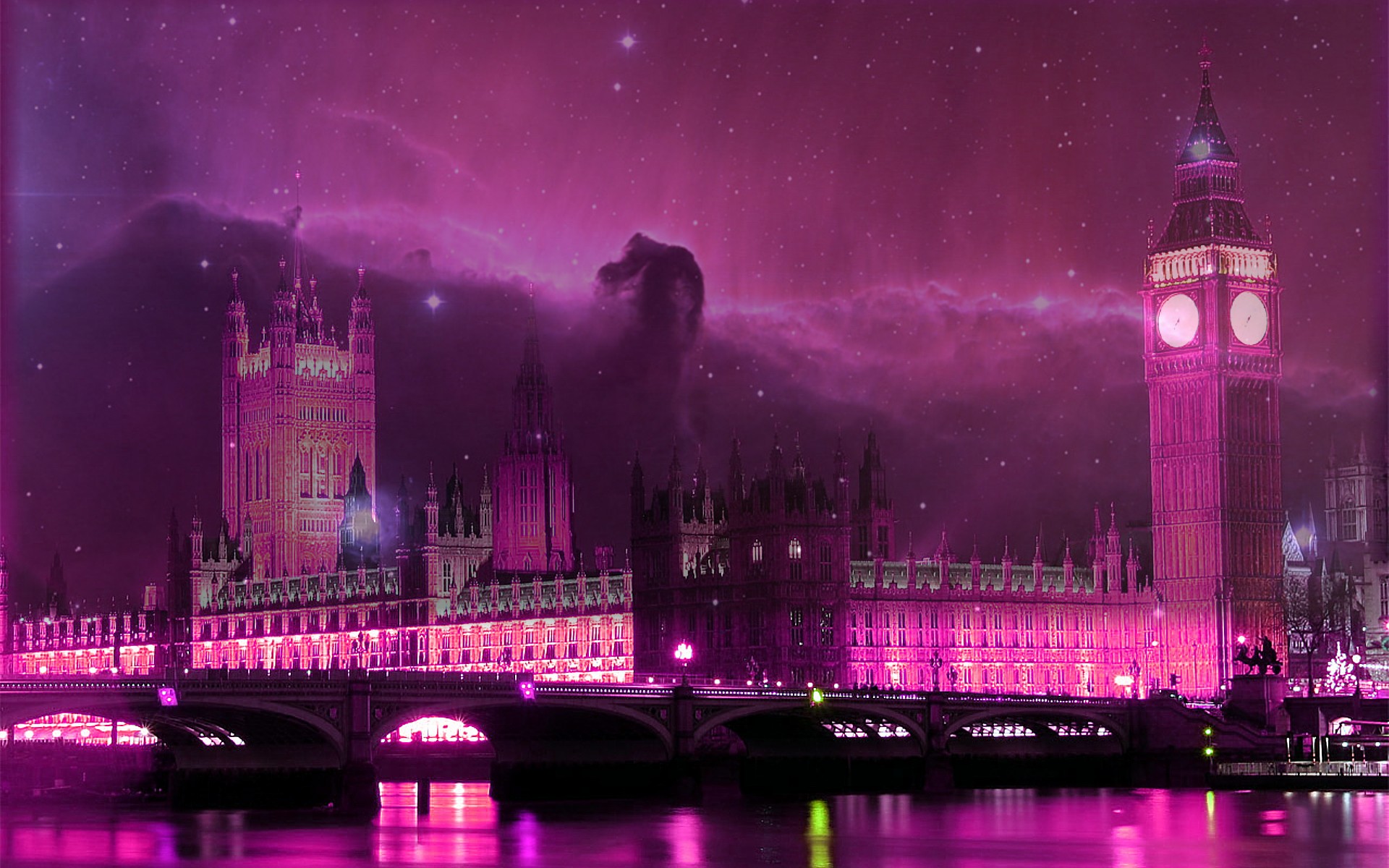 London England Pink Wallpaper HD Desktop Pc