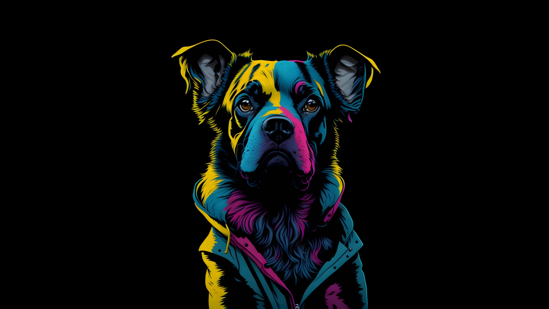 Dog Wallpaper 4k Digital Art Amoled 10k