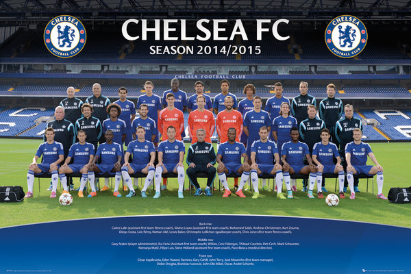 Chelsea Fc Official Team Portrait Soccer Poster Gb Eye Uk