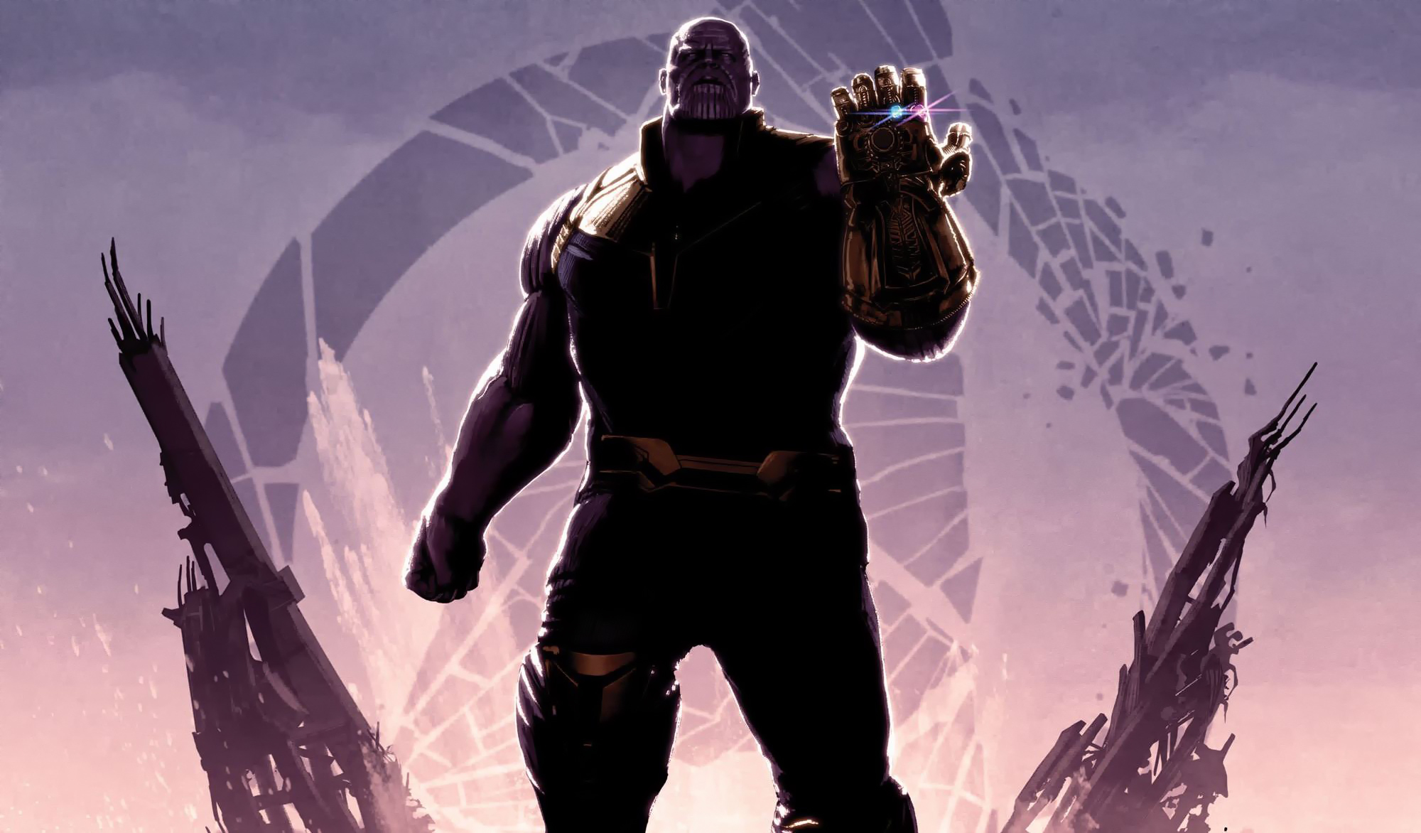 Thanos Avengers Infinity War Poster Wallpaper HD Movies 4k