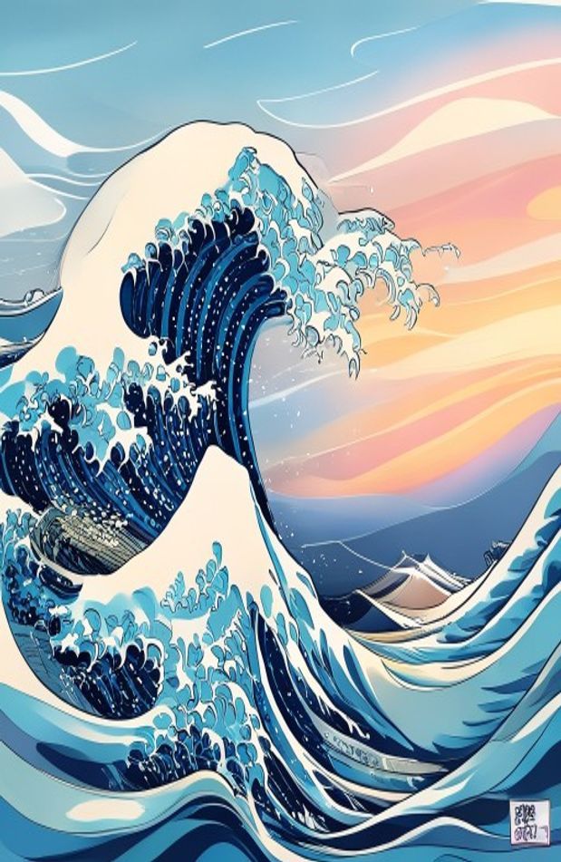 Japanese Wave Wallpaper