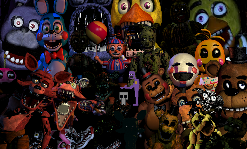 All Fnaf Characters By Ellyproductions49