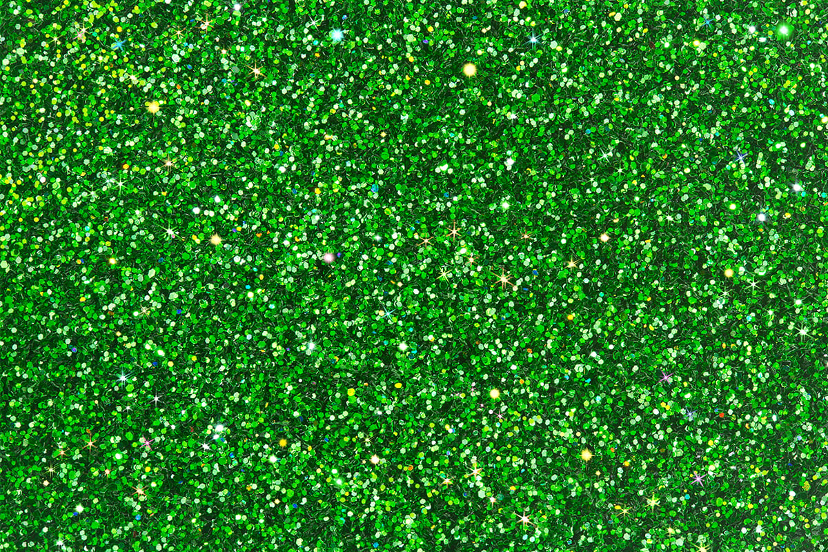 Emerald Green Glitter Background