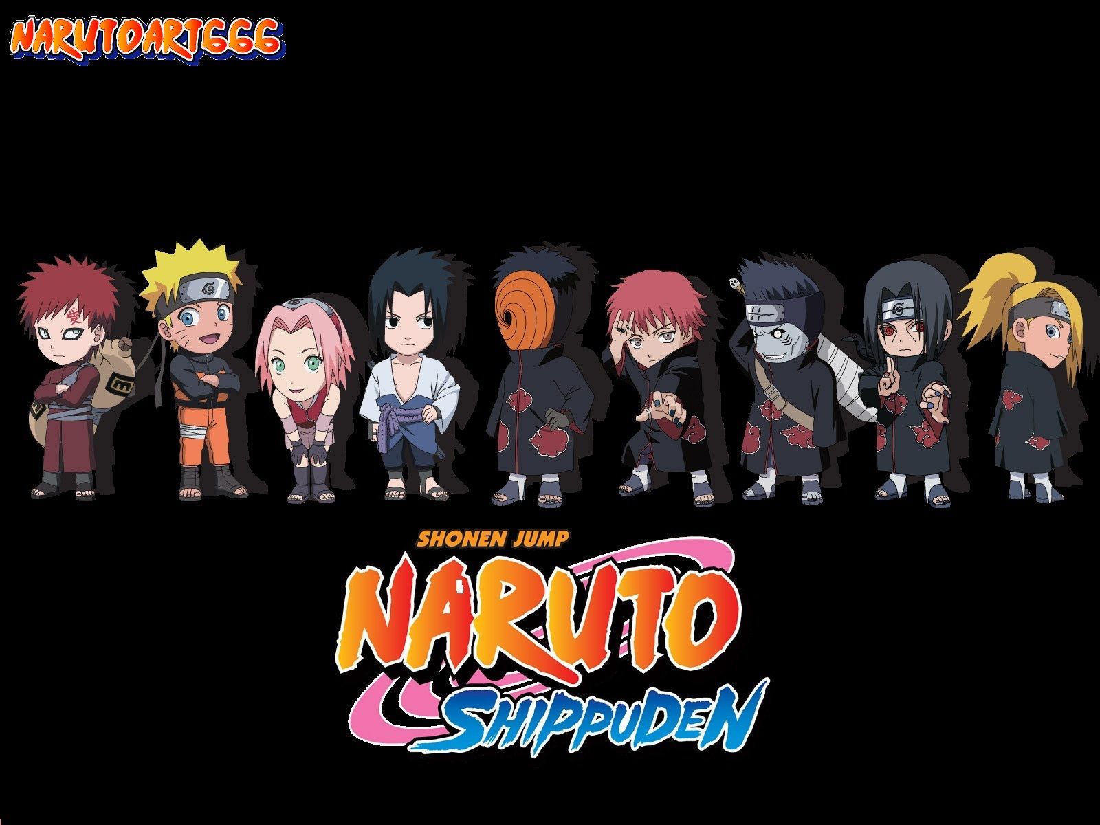 Wallpaper Naruto Chibi