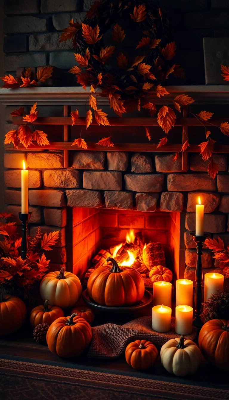Thanksgiving Fireplace Wallpaper