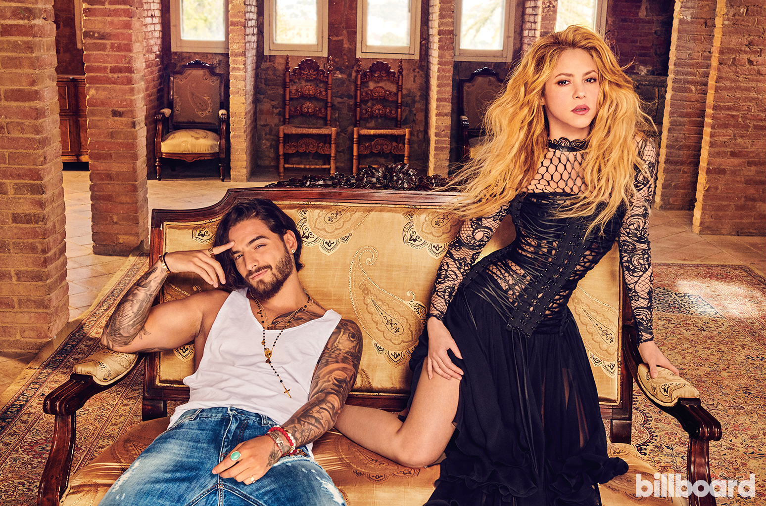Shakira Maluma Photos From The Billboard Cover Shoot