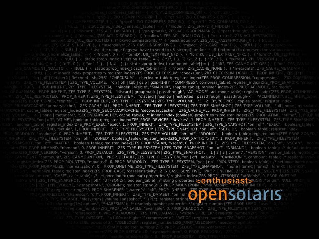Opensolaris Wallpaper By Slackbeetle