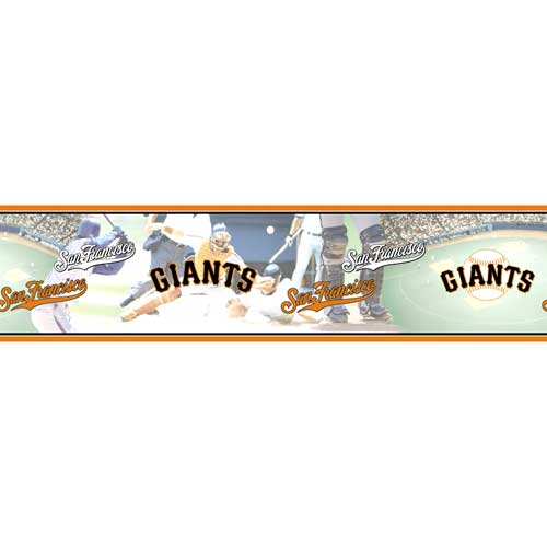 San Francisco Giants MLB Baseball Teamworks Wallpaper Border . 5