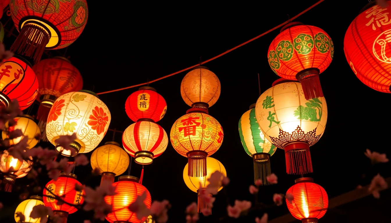 Chinese Lantern Wallpaper