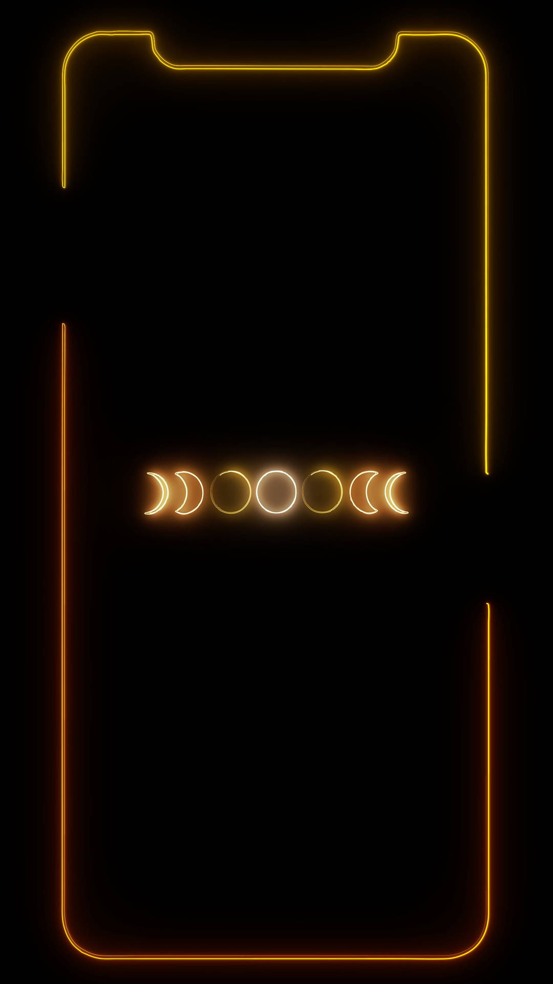 Lunar Neon Aesthetic iPhone Wallpaper