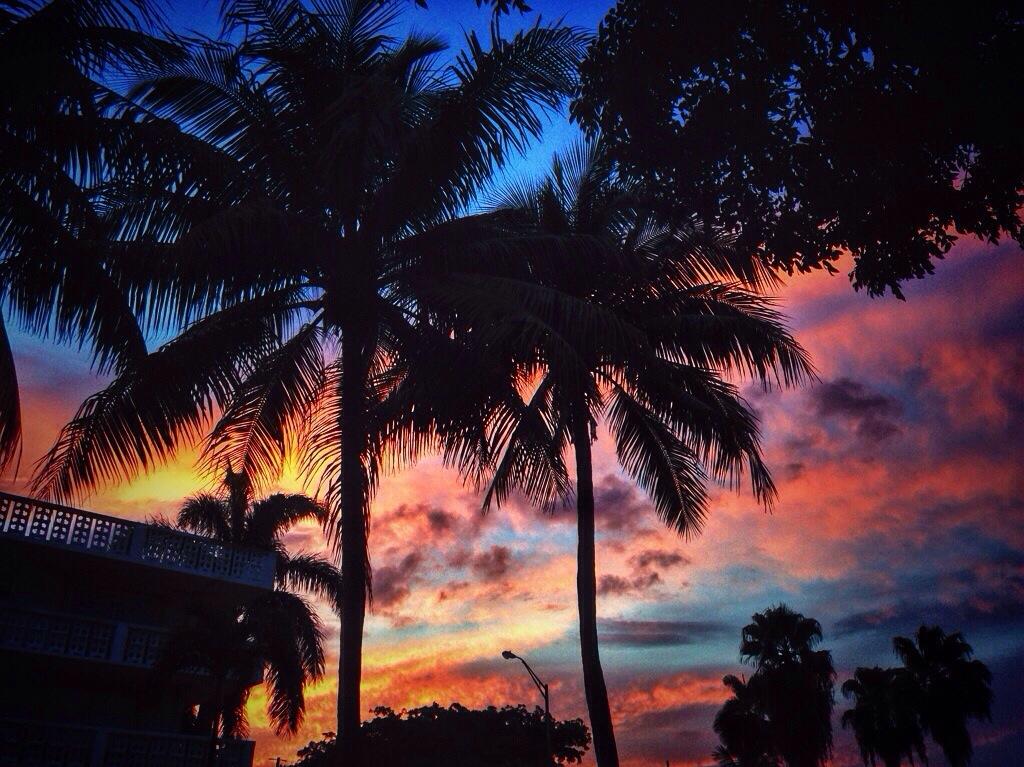 Amazing Sunset Miami Beach Photos