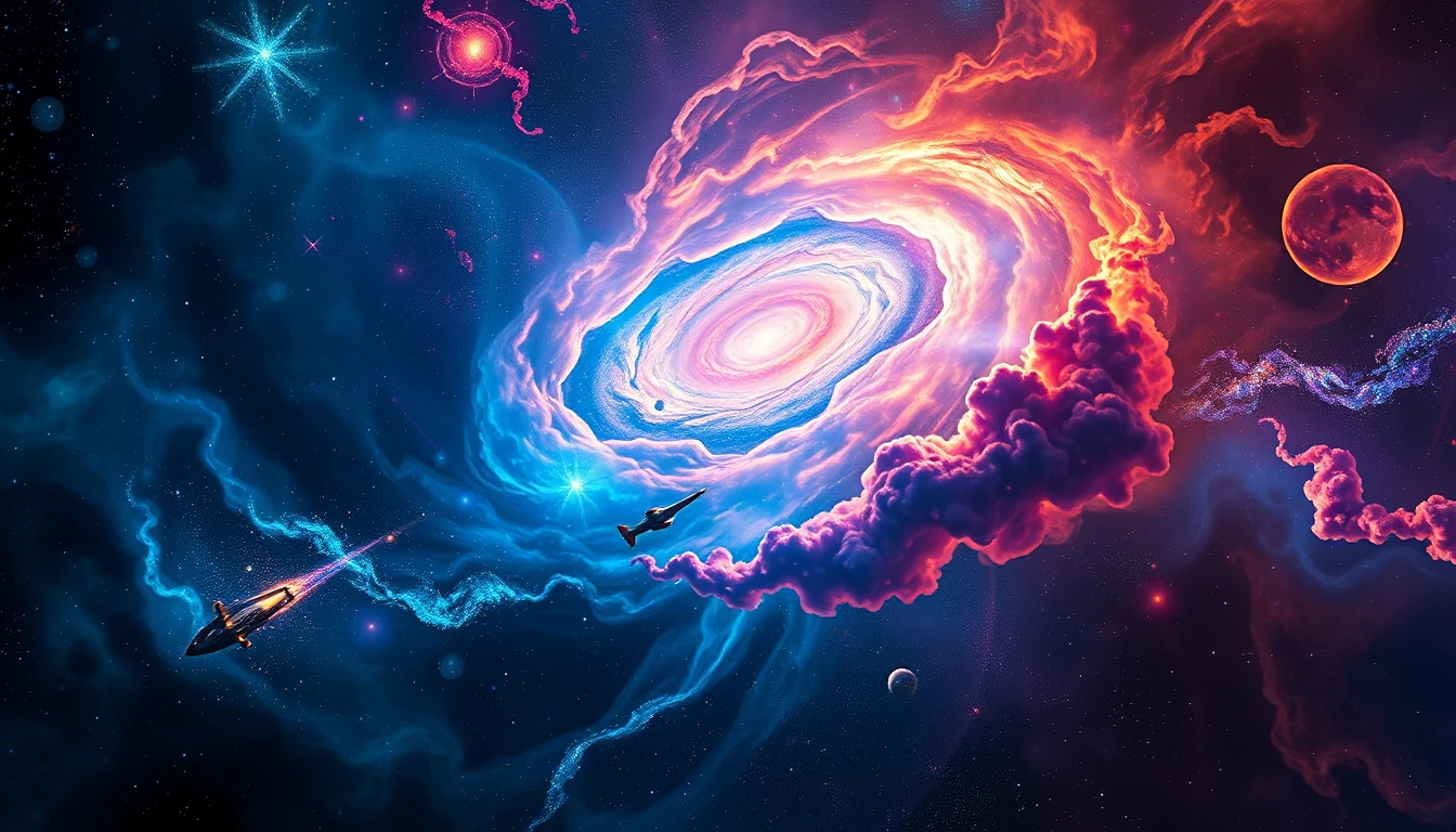 Trippy Space Wallpaper