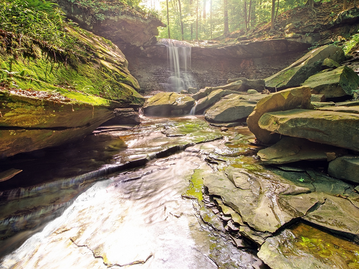 Photos Usa Ohio Cuyahoga Valley National Park Nature Waterfalls