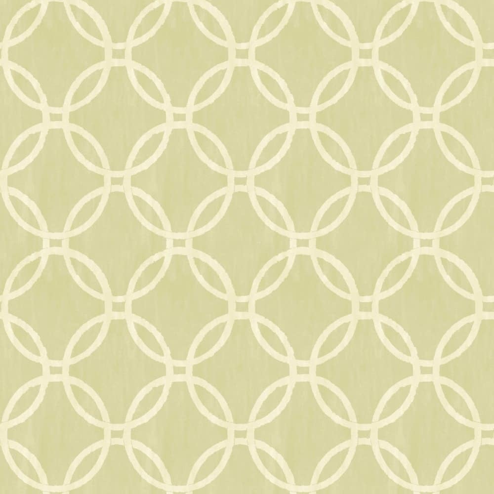 Shop Brewster Eaton Light Green Geometric Wallpaper