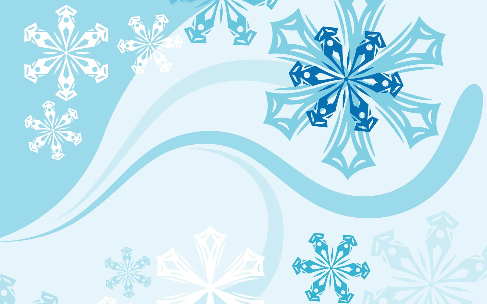 HD Blue Winter Vector Background1920