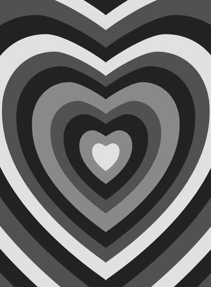 Free download Black and white aesthetic heart wallpaper Phone wallpaper
