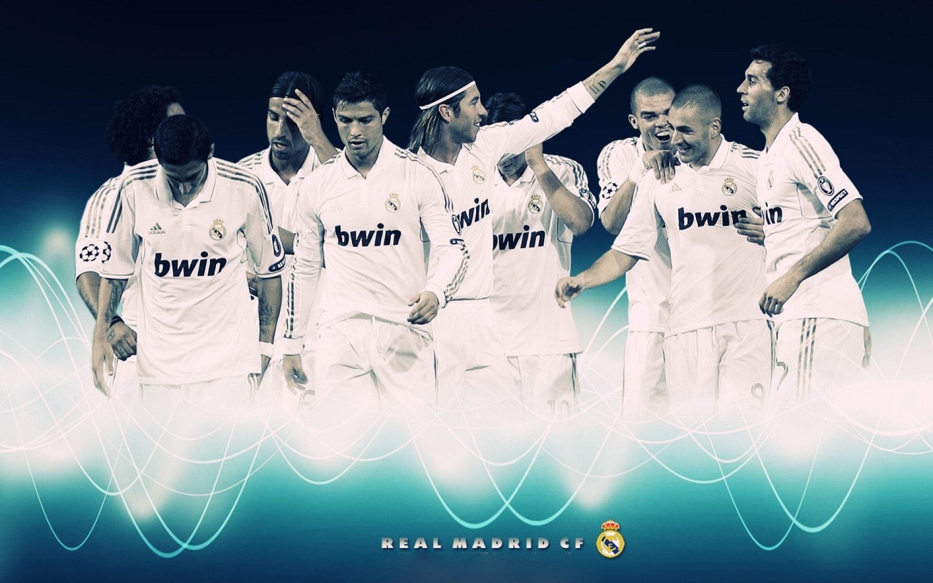 Real Madrid Celebrating Wallpaper HD