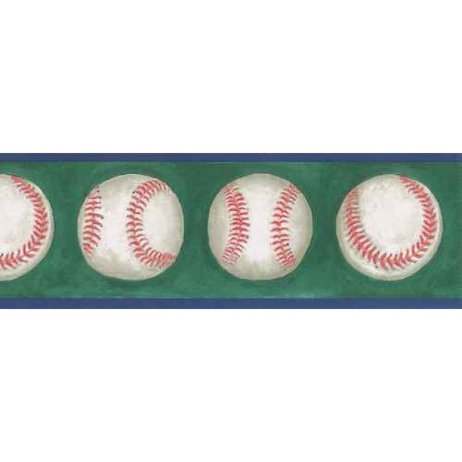 Free download NOTHING BUT BASEBALL ON GREEN WALLPAPER BORDER All 4