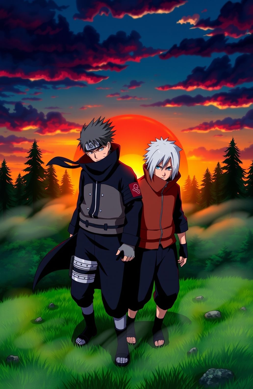 Kakashi And Obito Wallpaper