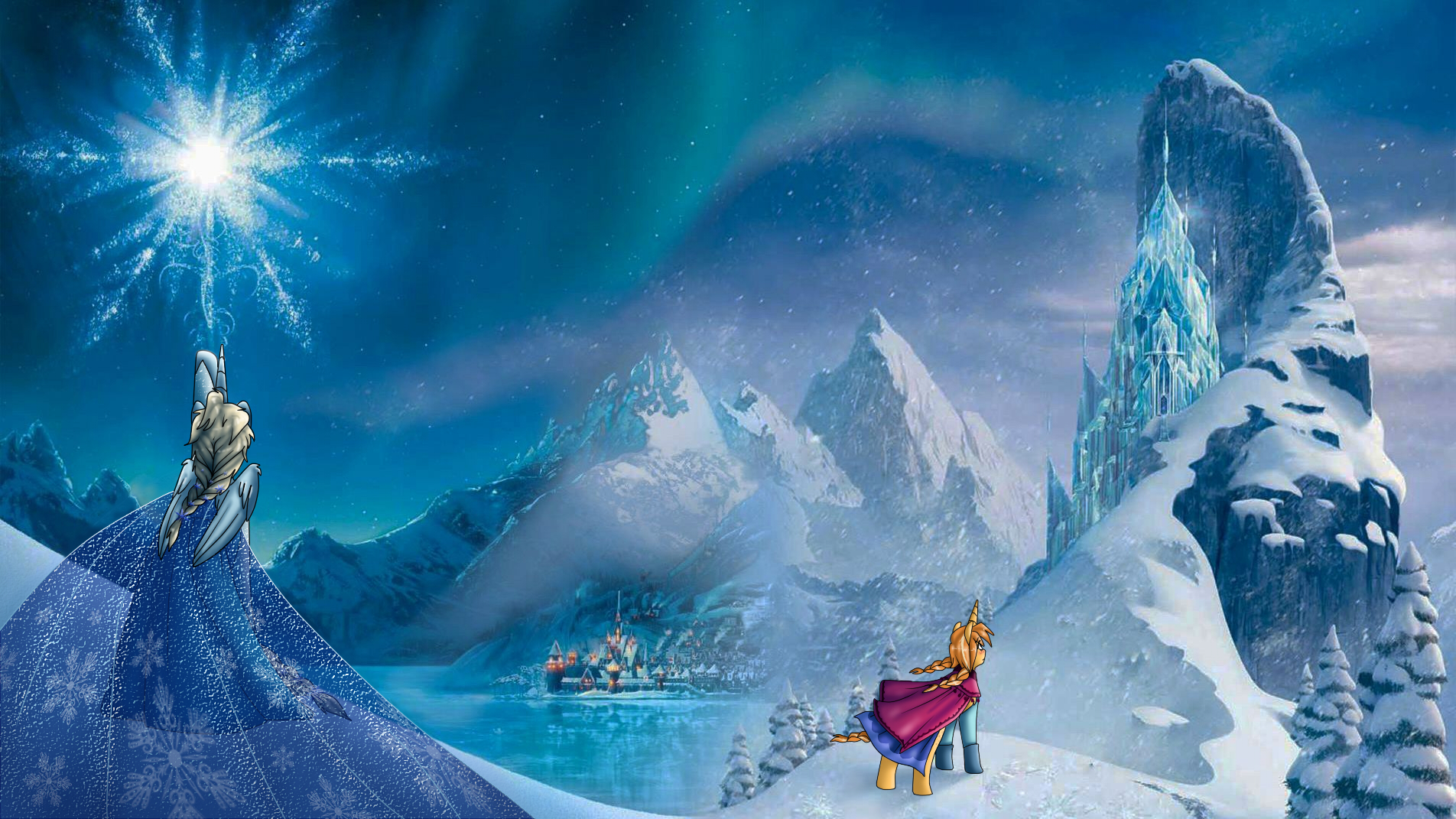 My Little Frozen Movie Wallpaper By Namygaga