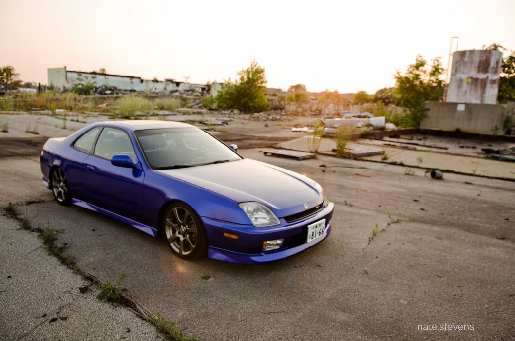 Honda Prelude Blue Car Vehicle Wallpaper