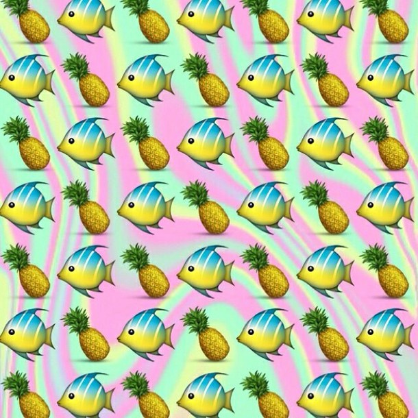Emoji Fish Pineapple Favim Jpg