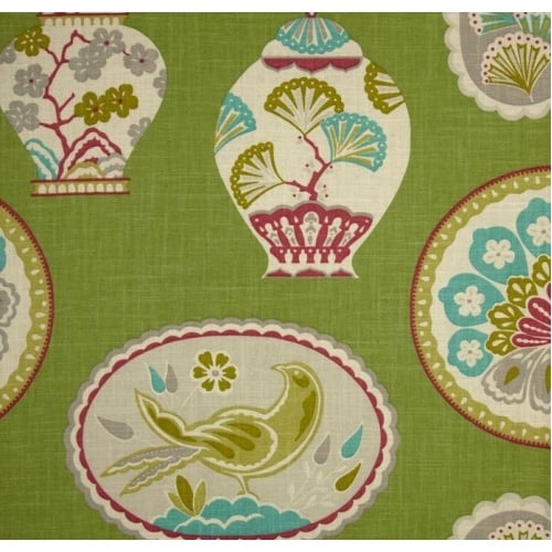Ginger Jars in Blossom Green fabric Chinoiserie Pinterest 500x500