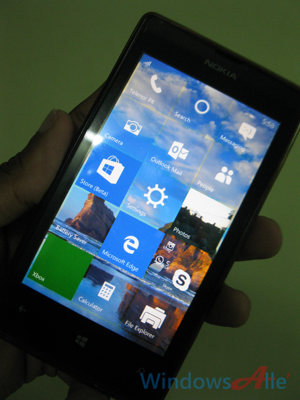 The Windows Mobile Build Start Screen Background Wallpaper