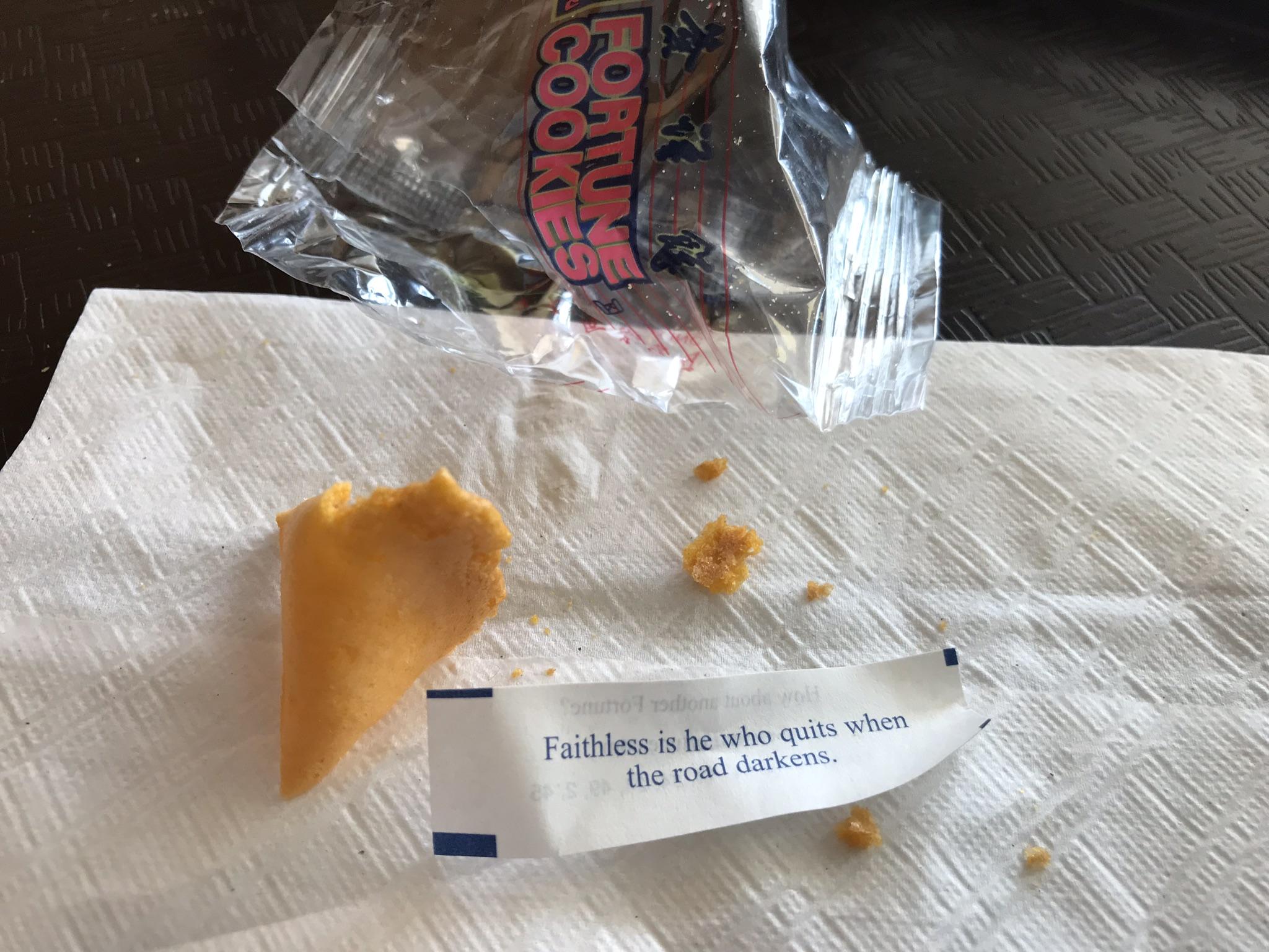 Dwarvish Fortune Cookie From Lunch Today At Least It Wasn T Baruk