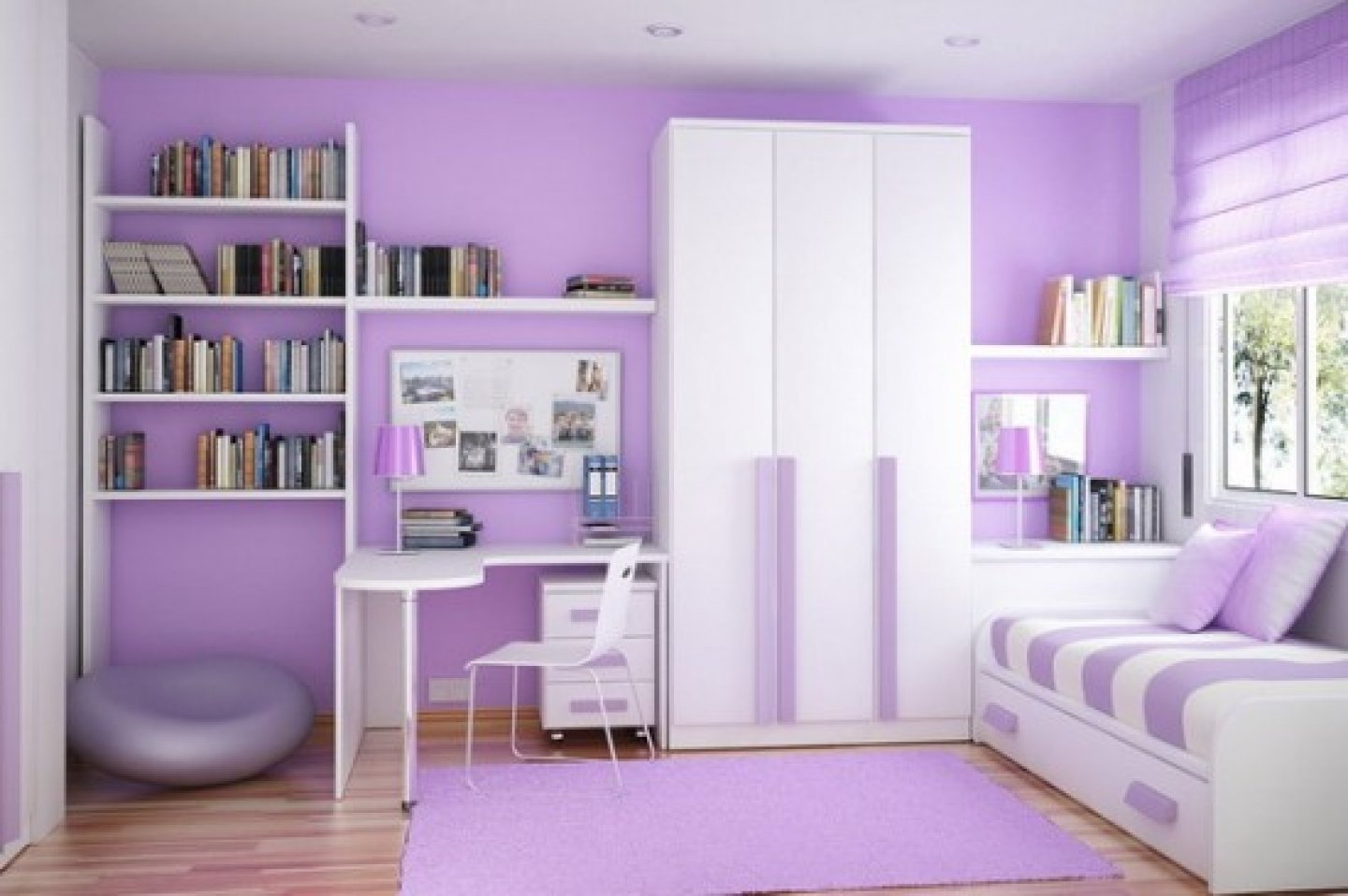 wallpaper for girls room purple