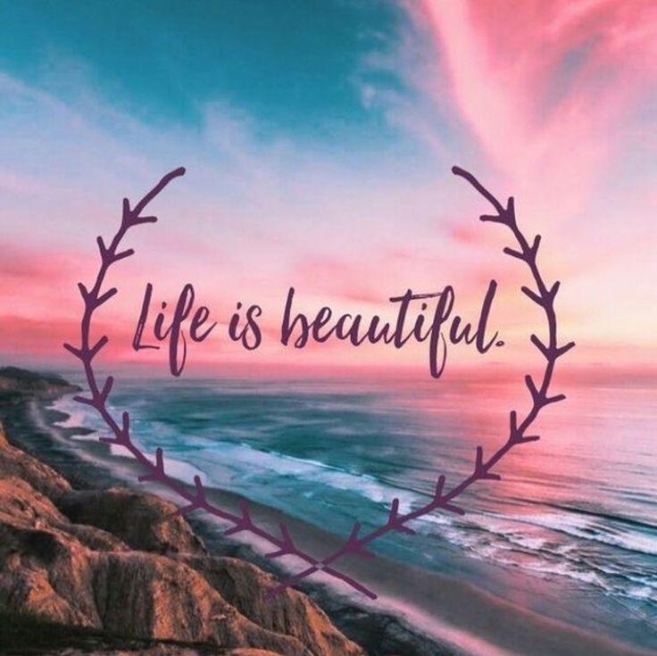 Great beauty of life in 2022 Wallpaper quotes Life is beautiful