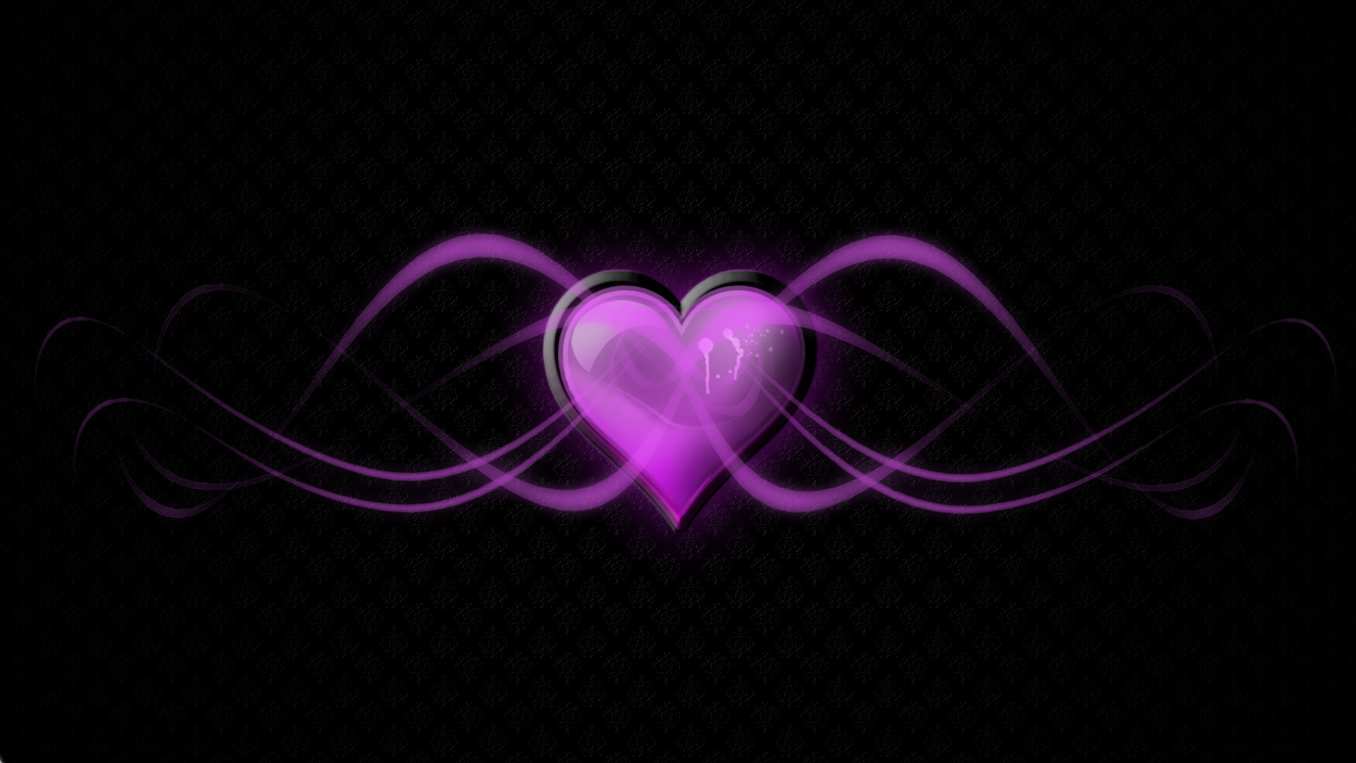 Beautiful Purple Love Wallpaper Background With