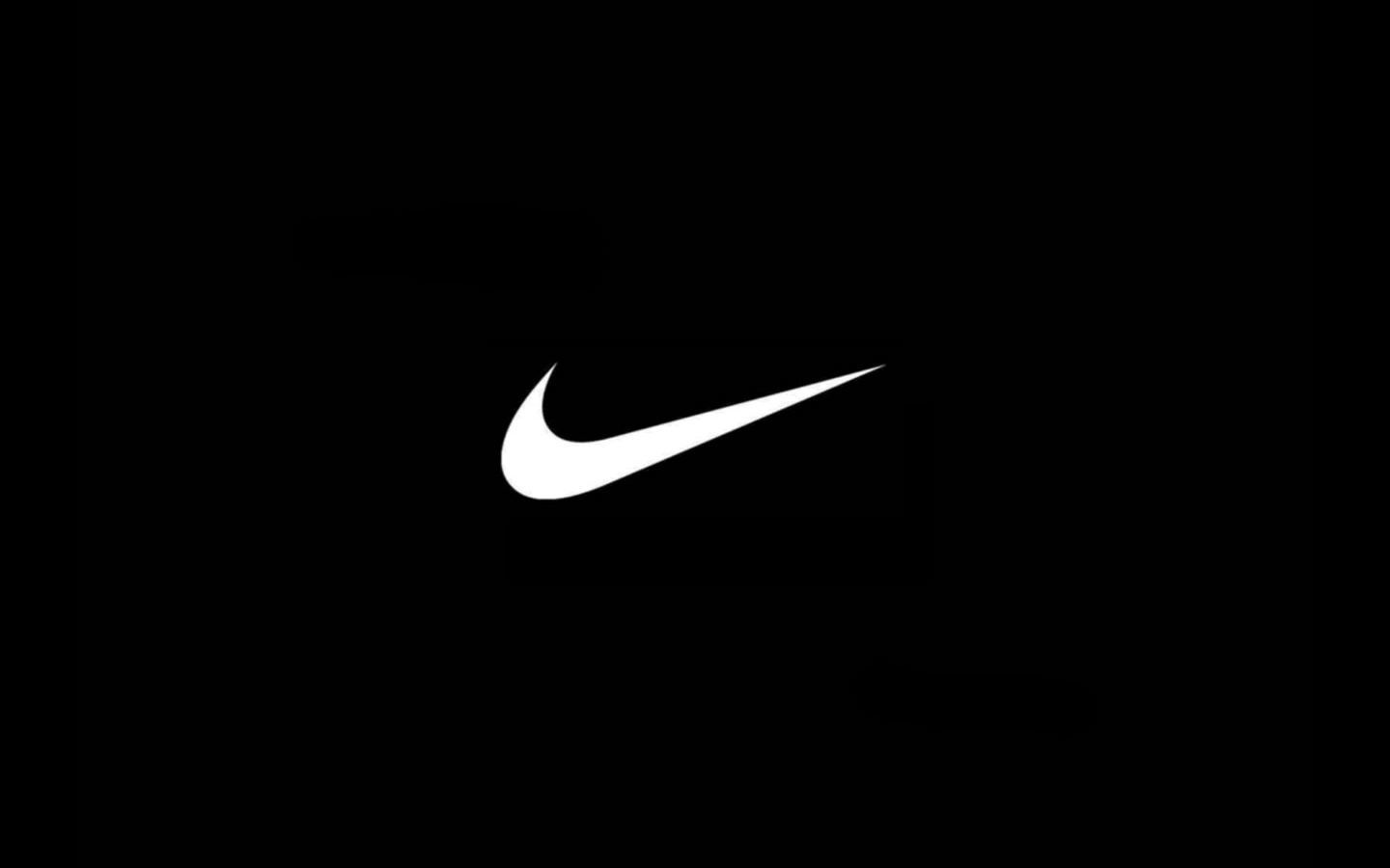Nike Logo Black Simple Desktop Wallpaper