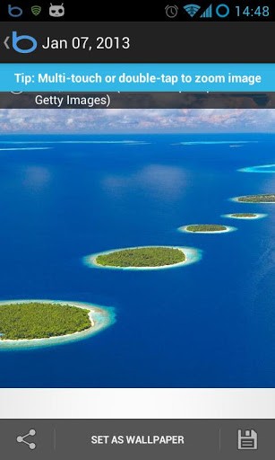 Bing daily wallpaper App for Android