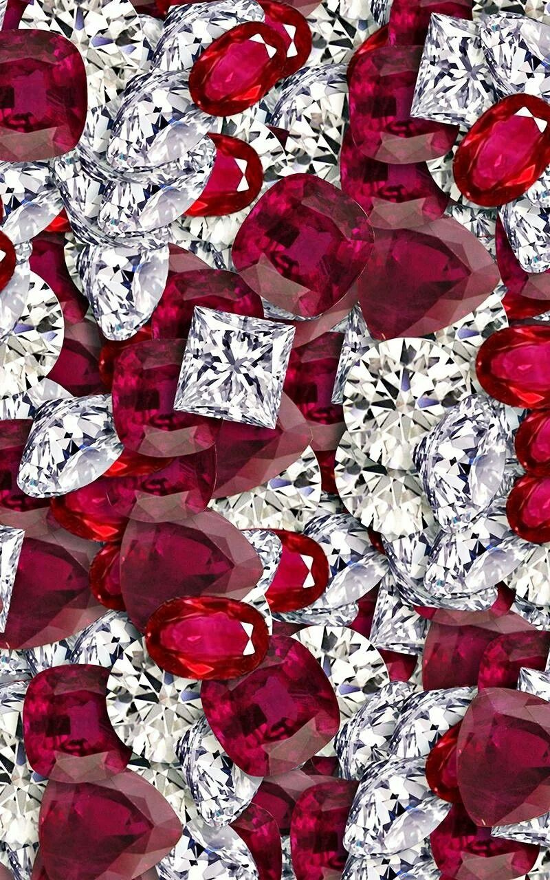Rubies Diamonds Diamond Wallpaper Bling iPhone