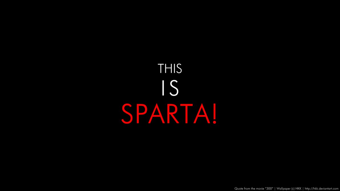 This Is Sparta Minimalist Wallpaper By Hkk