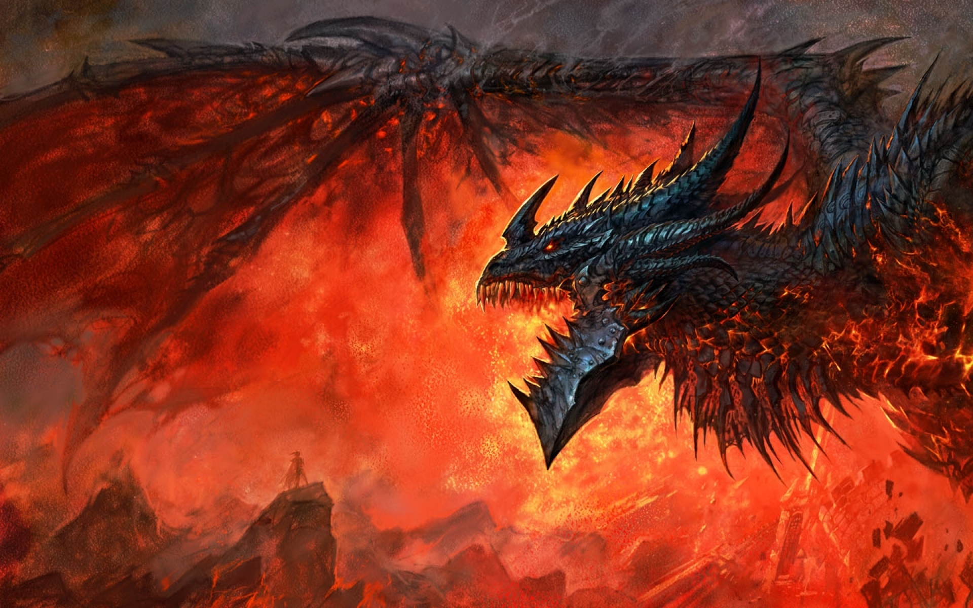 Deathwing Artwork World Of Warcraft Cataclysm Wallpaper
