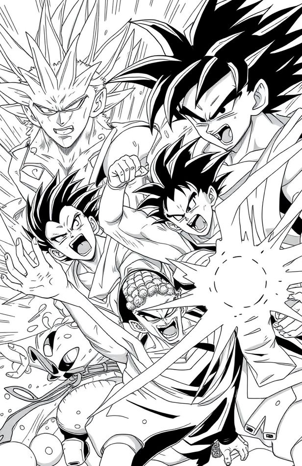 Dragon Ball Z Black And White Wallpaper