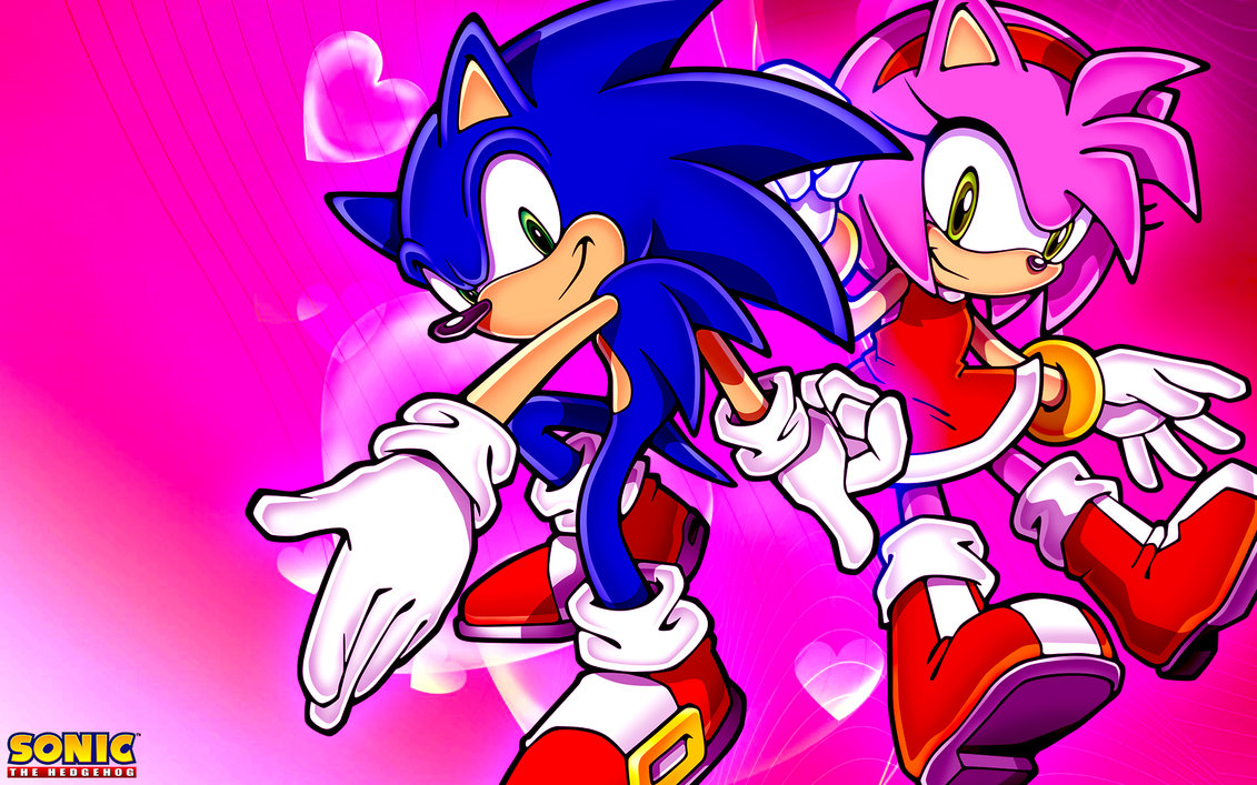 Sonic And Amy Wallpaper By Sonicthehedgehogbg