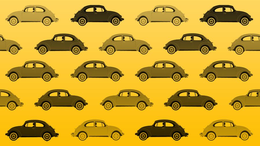 VW Beetle Wallpaper   Yellow by vw beetle